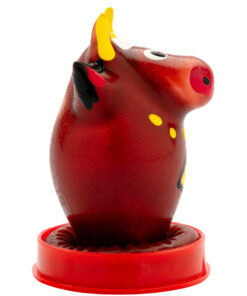Alternative view of CONDOMERIE - HANDPAINTED NOVELTY CONDOMS BULL MODEL 1