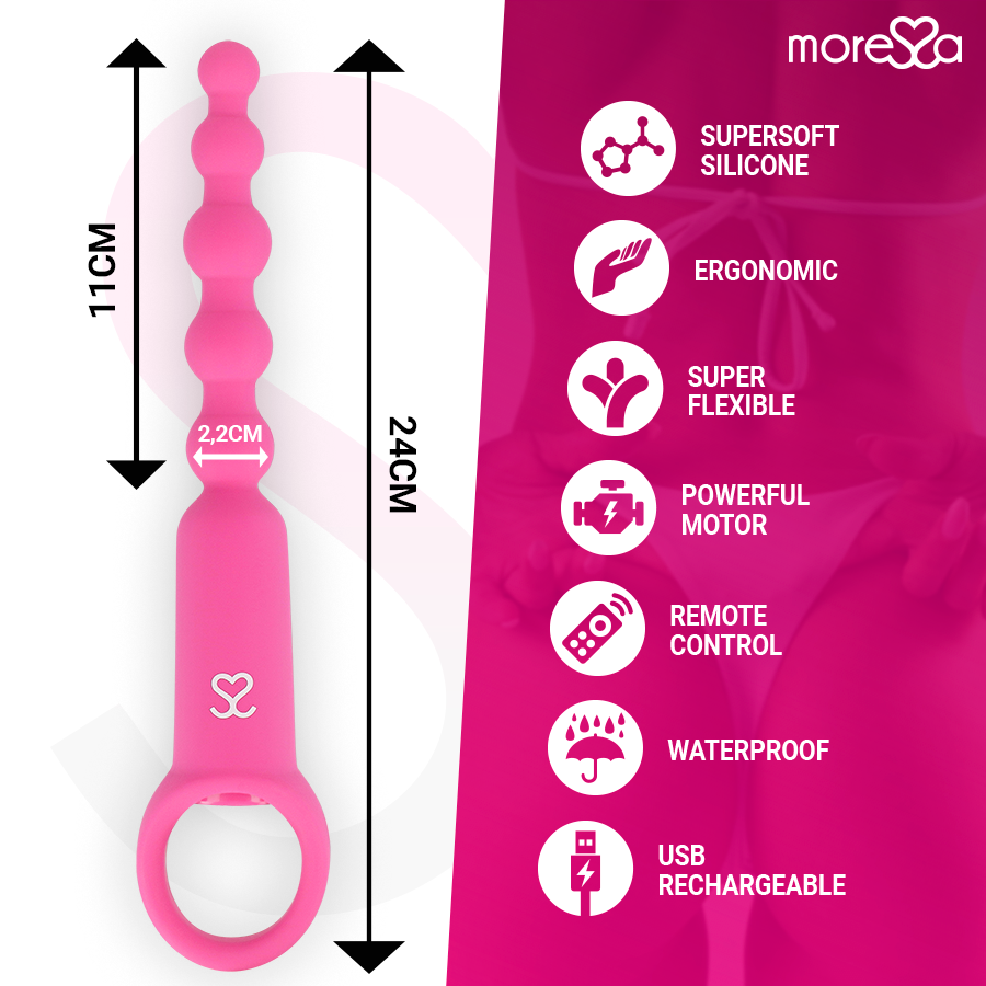 MORESSA - RONIE REMOTE CONTROL ANAL PLEASURE PINK - Image 4