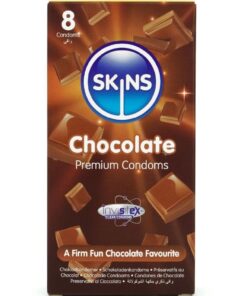 SKINS - CHOCOLATE PREMIUM CONDOMS PACK 8