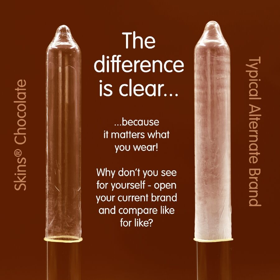 SKINS - CHOCOLATE PREMIUM CONDOMS PACK 8 - Image 3