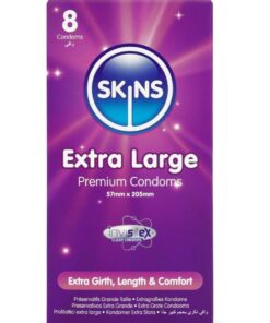 SKINS - EXTRA LARGE PREMIUM CONDOMS PACK 8