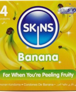 SKINS - BANANA PREMIUM CONDOMS PACK 4