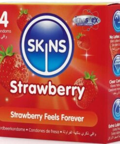 Alternative view of SKINS - STRAWBERRY PREMIUM CONDOMS PACK 4