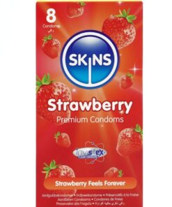 SKINS - STRAWBERRY PREMIUM CONDOMS PACK 8