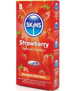 Alternative view of SKINS - STRAWBERRY PREMIUM CONDOMS PACK 8