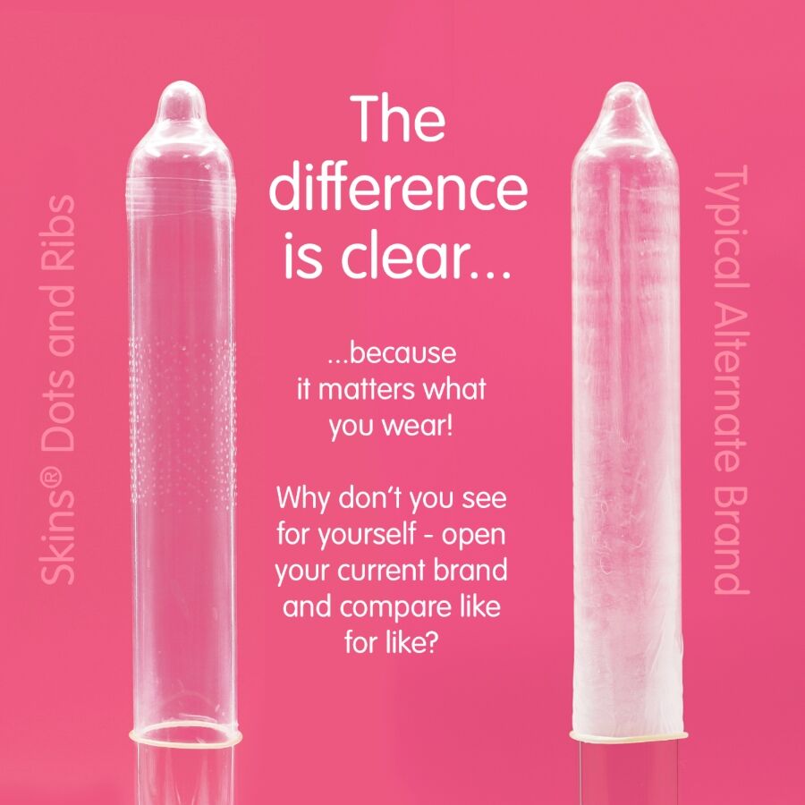 SKINS - DOTS RIBS PREMIUM CONDOMS PACK 16 - Image 3