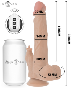 Alternative view of MR INTENSE - REALISTIC MULTIFUNCTION REDFORD WITH VIBRATION AND UP AND DOWN REMOTE CONTROL 23 CM -O- 3.5 CM