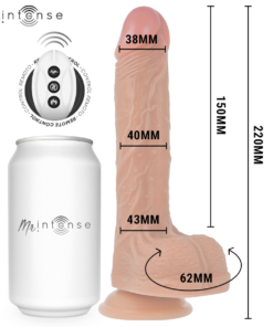 Alternative view of MR INTENSE - BALDWIN REALISTIC MULTIFUNCTIONAL WITH VIBRATION, UP AND DOWN REMOTE CONTROL, 22 CM - OR - 4 CM