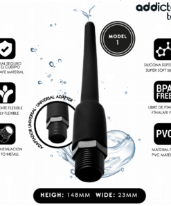 Alternative view of ADDICTED TOYS - ANAL CLEANER WITH UNIVERSAL ADAPTER MODEL 1