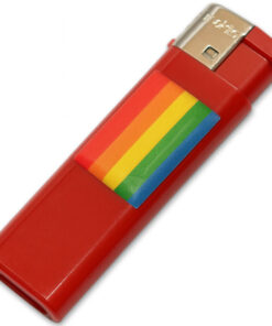 PRIDE - LIGHTER RED WITH LGBT FLAG