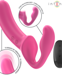 Alternative view of INTENSE - AMY DOUBLE VIBRATOR 20 CM PINK REMOTE CONTROL