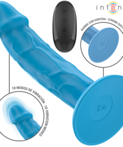 Alternative view of INTENSE - PHOEBE REALISTIC VIBRATOR 10 VIBRATIONS BLUE REMOTE CONTROL