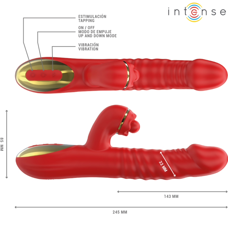 INTENSE - THALIA VIBRATION THRUST TAPPING RED - Image 3