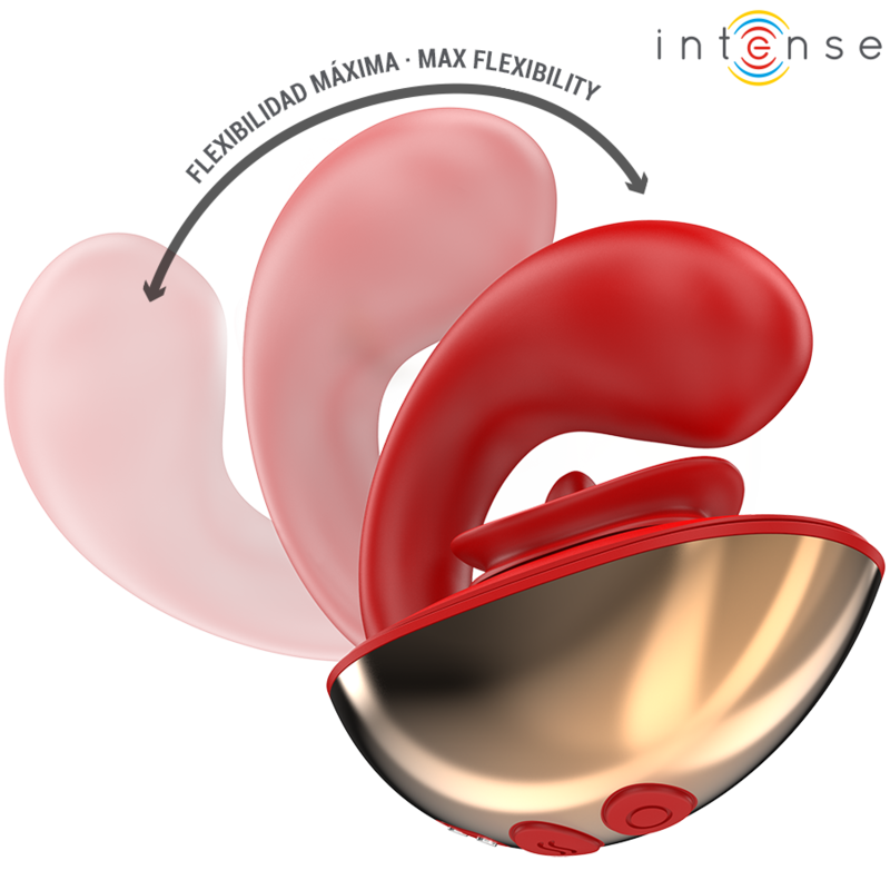 INTENSE - MARIAH VIBRATOR STIMULATOR IN U SHAPE 10 VIBRATIONS RED - Image 3