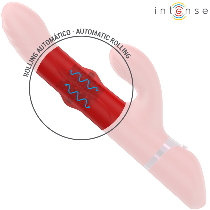 INTENSE - LELE MULTIFUNCTION VIBRATOR ROTATING OSCILLATION STIMULATION RED - Image 5