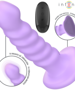 Alternative view of INTENSE - BRENDA VIBRATOR SIZE M SPIRAL DESIGN 10 VIBRATIONS PURPLE REMOTE CONTROL