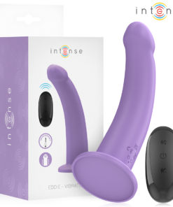 INTENSE - EDDIE VIBRATOR 17.5 CM 10 VIBRATIONS PURPLE REMOTE CONTROL
