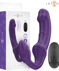 INTENSE - JILL DOUBLE VIBRATOR 20 CM PURPLE REMOTE CONTROL