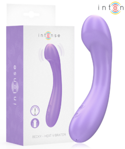 INTENSE - BECKY VIBRATOR 19 CM HEATABLE 7 VIBRATIONS PURPLE