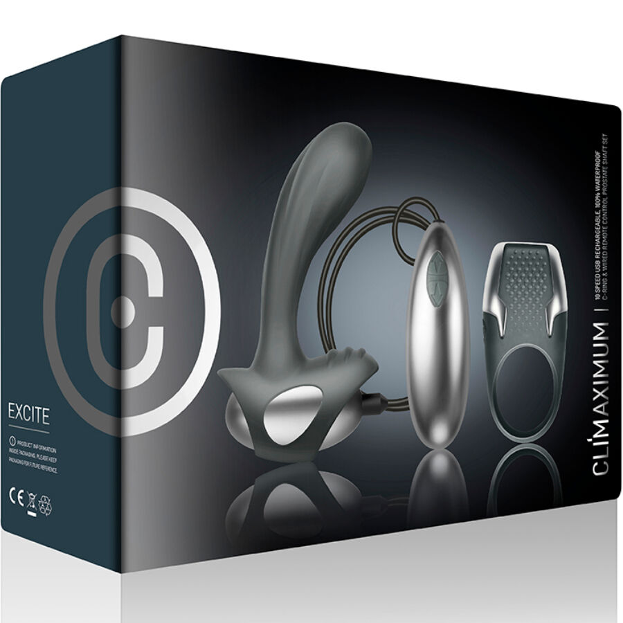 CLIMAXIMUM - EXCITE KIT COCK RING + WIRE PROSTATE MASSAGER - Image 4