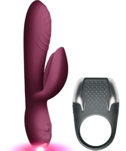 CLIMAXIMUM - LAMOUR KIT RABBIT VIBRATOR + LED COCK RING