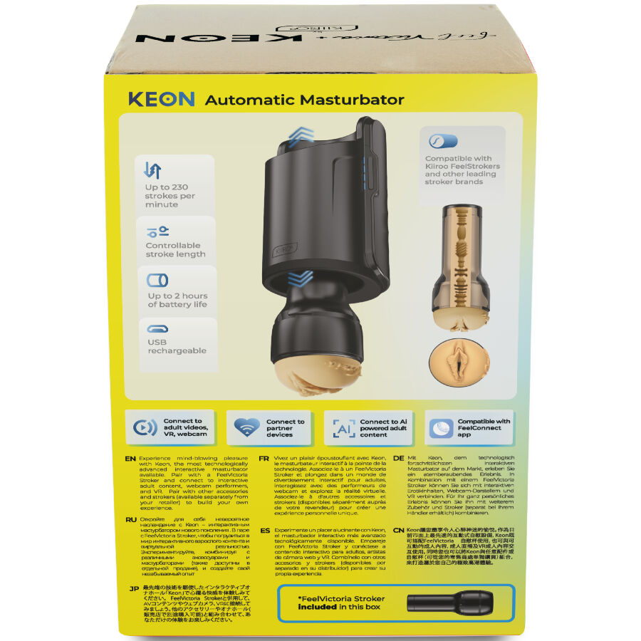KIIROO - KEON WIFI COMBO VICTORIA JUNE AUTOMATIC MASTURBATOR + FEEL STROKER - Image 2
