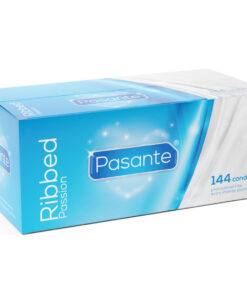 PASANTE - RIBBED PASSION CONDOMS BOX 144 UNITS