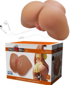 Alternative view of CRAZY BULL - ILANA REALISTIC FEMALE BUTT VIBRATOR AND SUCKER WITH SOUND 6.8 KG