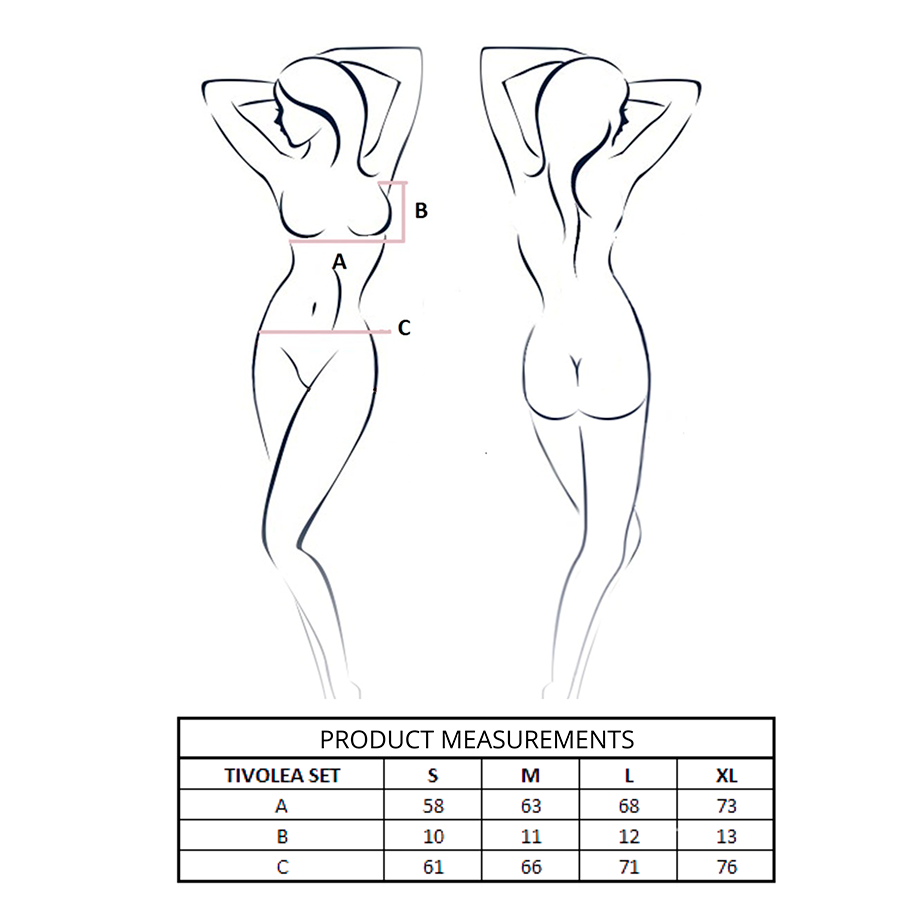 PASSION - TIVOLEA BRA + THONG SET VIOLET S/M - Image 4