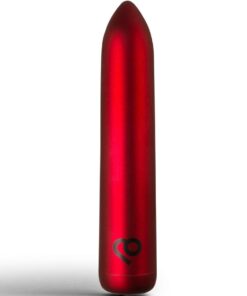ROCKS-OFF - RECHARGEABLE VIBRATING BULLET POPPY RED
