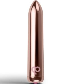 ROCKS-OFF - RECHARGEABLE VIBRATING BULLET GOLDEN ROSE