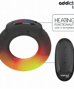 Alternative view of ADDICTED TOYS - HEATING EFFECT VIBRATING COCK RING REMOTE CONTROL