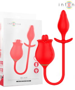 INTENSE - MELANIE DOUBLE CLITORIS STIMULATOR WITH ZIGZAG TONGUE