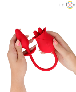 Alternative view of INTENSE - MELANIE DOUBLE CLITORIS STIMULATOR WITH ZIGZAG TONGUE