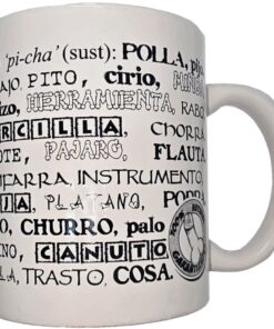 DIABLO PICANTE - WHITE MUG WITH PENIS SYNONYMS 370 ML