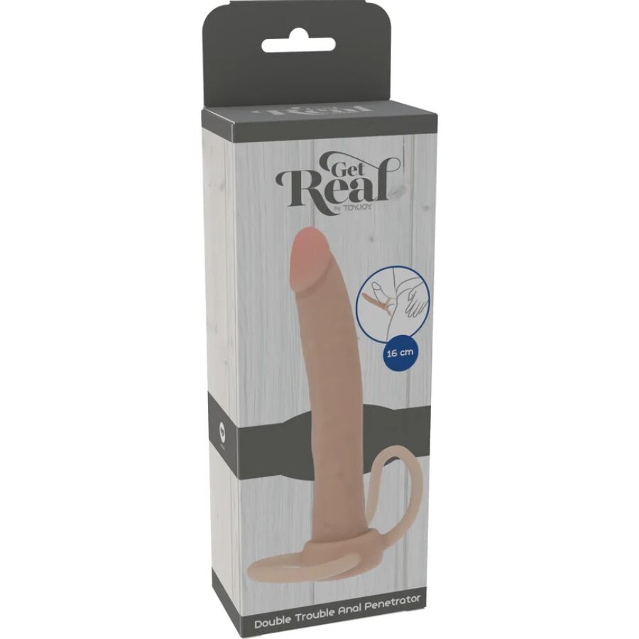 GET REAL - DOUBLE TROUBLE SILICONE ANAL PENETRATOR 16 CM - Image 4
