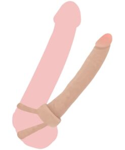 Alternative view of GET REAL - DOUBLE TROUBLE SILICONE ANAL PENETRATOR 16 CM