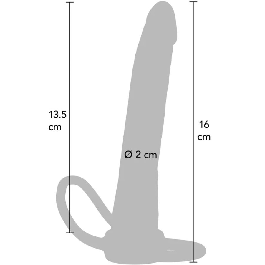 GET REAL - DOUBLE TROUBLE SILICONE ANAL PENETRATOR 16 CM - Image 3