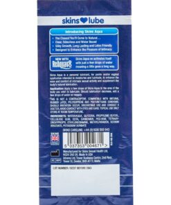 Alternative view of SKINS - AQUA WATER-BASED LUBRICANT SINGLE-DOSE 5 ML