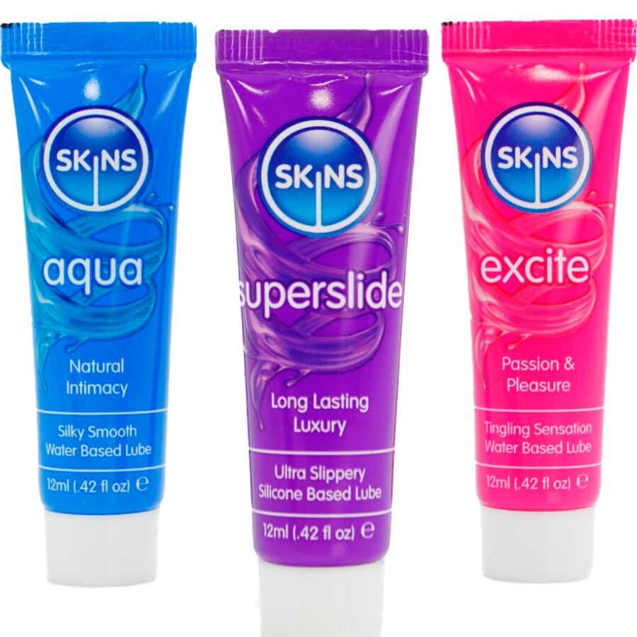 SKINS - VITAL LUBES KIT AQUA, SUPERSLIDE EXCITE LUBRICANTS 3 x 12 ML - Image 2