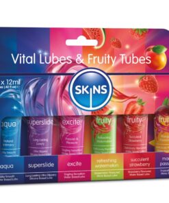 SKINS - VITAL  FRUITY LUBES KIT LUBRICANTS 6 x 12 ML