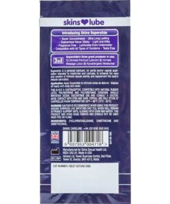 Alternative view of SKINS - SUPERSLIDE SILICONE-BASED LUBRICANT SINGLE-DOSE 5 ML
