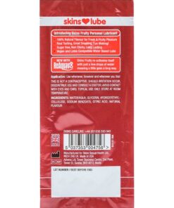 Alternative view of SKINS - FRUITY WATER-BASED LUBRICANT STRAWBERRY SINGLE-DOSE 5 ML