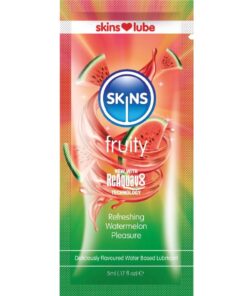 SKINS - FRUITY WATER-BASED LUBRICANT WATERMELON SINGLE-DOSE 5 ML