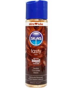 SKINS - TASTY WATER-BASED LUBRICANT DOUBLE CHOCOLATE 130 ML