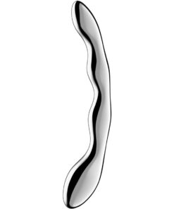 SATISFYER - COSMIC CREST 2 STAINLESS STEEL DOUBLE-ENDED DILDO