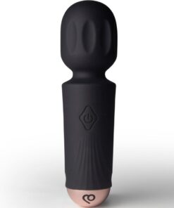 ROCKS-OFF - MINI RECHARGEABLE WAND 16 FUNCTIONS BLACK TULIP