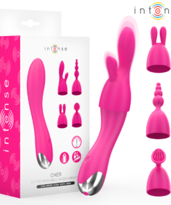 INTENSE - CHER VIBRATOR WITH 20 PATTERNS AND INTERCHANGEABLE HEADS