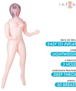 Alternative view of INTENSE DOLLS - MONIQUE INFLATABLE DOLL WITH THREE ORIFICES