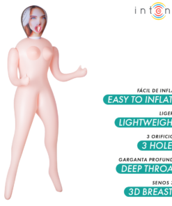 Alternative view of INTENSE DOLLS - NICOLE INFLATABLE DOLL WITH THREE ORIFICES